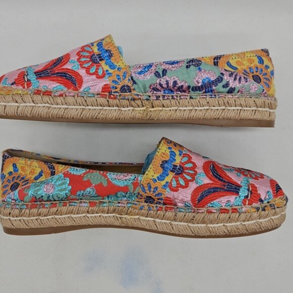Prada Multicolor Floral Brocade Jacquard 20mm Espadrille EU 39 (US 8.5) - Picture 3 of 12